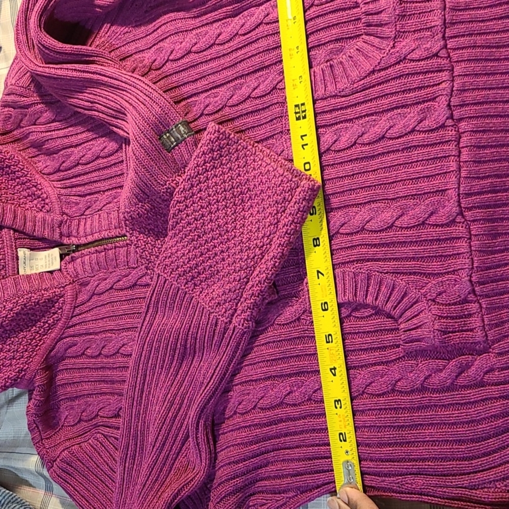 DKNY JEANS fuchsia knit pullover Hoodie